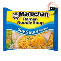 12x Bags Maruchan Instant Soy Sauce Ramen Noodle Soup | 3oz | Ready In 3... - $25.60 CAD
