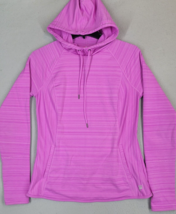 Fila Sweatshirt Women’s S Pink Sport Performance Running Hooded Pullover Striped - £13.91 GBP