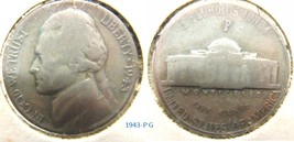 Jefferson Silver Nickel 1943-P G - $4.54