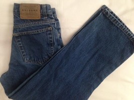 Arizona Loose Denim Jeans Boys Size 12 Regular Straight Leg Medium Wash Preowned - $27.09