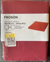 Ikea Froson Cover Chair Square Pad Outdoor Red 19 5/8&quot; x 19 5/8 &quot; - $26.55