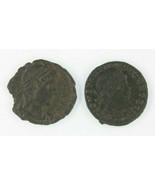 Ancient Roman 2-Coin Lot // Emperor Constantine the Great &amp; Emperor Valens - $67.70 CAD