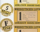 Norddeutscher Lloyd Luggage Labels Baggage Room and Bremen F &amp; S with flaws - £14.09 GBP