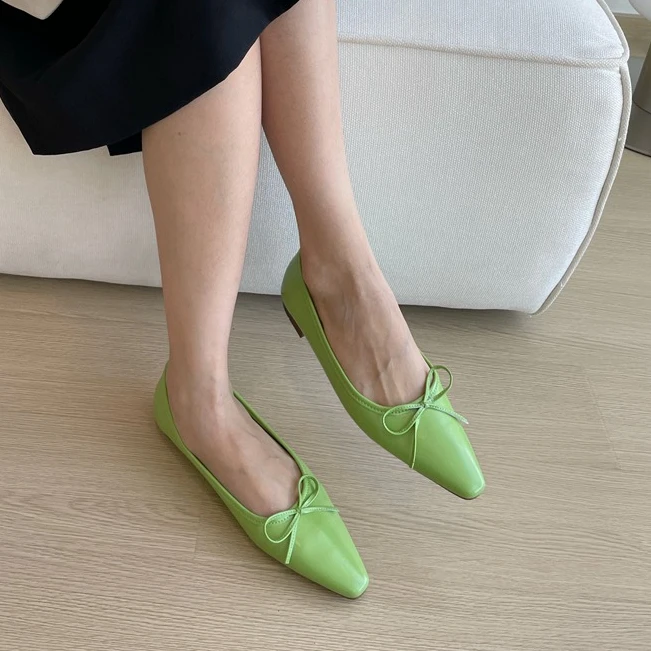 New Spring Flats Women Shoes Clic Pointed Toe Flat Ballerina Female Casual Slip  - £147.65 GBP