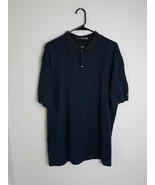 Tiger Woods Dri Fit Polo Black With Blue And Purple Stripes Shirt Mens S... - $452.89 MXN