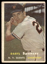 1957 Topps #49 Daryl Spencer  VG-EX-B111R2 - £15.82 GBP