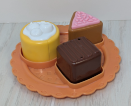 Fisher-Price Laugh &amp; Learn Sweet Manners Tea Set 3 desserts plate set - $9.89
