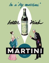 Decor Poster.Home interior design.Room wall print.Dry Martini Retro ad.Bar.6822 - £14.08 GBP+