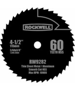 Rockwell RW9282 4 1/2-Inch 60T High Speed Steel Compact Circular Saw Blade - $38.90 CAD