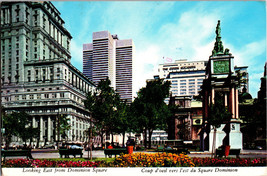 Vtg Postcard Montreal Que Canada, Looking East from Dominion Square - £5.16 GBP