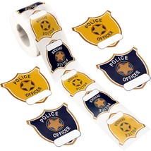 600 Pieces Police Stickers For Kids Police Badge Stickers Police Badge N... - $25.99