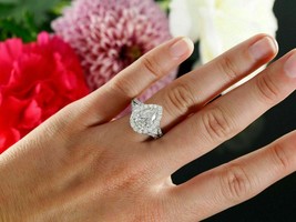 3.10Ct Pear Cut Simulated Diamond Engagement Ring Solid 14K White Gold Size 9.5 - $231.36