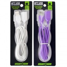 6&#39; Usb Extension Cord - Assorted Colors - £17.44 GBP