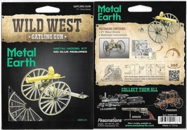 Wild West Gatling Gun Metal Earth Steel Model Kit New Sealed #MMS188 - £12.19 GBP
