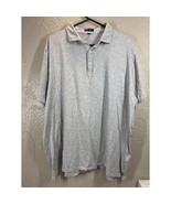Peter Millar Crown Crafted Gray Mens Polo Golf Shirt Short Sleeve Size XL - $464.68 MXN