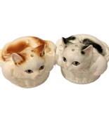 Sweet Cats in Baskets Salt and Pepper Shaker Set Pre-owned - $491.58 MXN