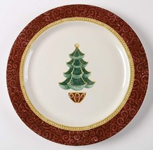 Pfaltzgraff  Royal Holiday  11&quot; Dinner Plate christmas tree - $24.74