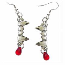 New True Gothic Vampire Blood Fangs Earrings Halloween Cosplay Costume Jewelry-S - £5.44 GBP