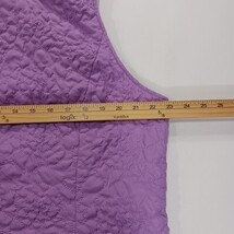 Christopher & Banks RN#63823 Women's Lavender Full-Zip Sleeveless Vest Size XL image 6