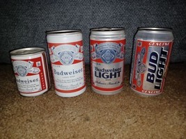 4 Budweiser Bud Light Beer Cans Olympic Pole Vault Anheuser Busch Vintag... - £18.93 GBP