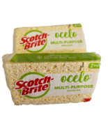 Scotch-Brite Ocelo Multi-Purpose Sponges  6 x 3.5 x 1.5&quot; Yellow Safe 2 p... - $8.89