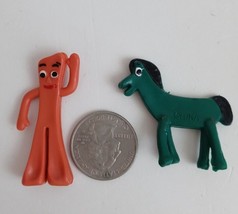 Vintage Gumball Machine Mini Gumby and Pokey Toy Figures 1.75&quot; (B) - £2.31 GBP
