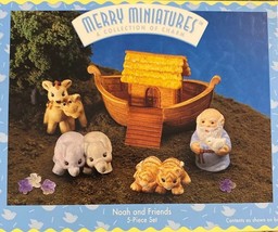 Noah &amp; Friends Hallmark Merry Miniatures &#39;96 NOS - Christmas Collectible - £12.40 GBP