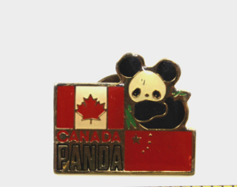 Canada Panda China Flags Animal Collectible Pin Pinback Souvenir Vintage AS-IS - £11.19 GBP