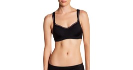 Heidi Klum Women&#39;s Black High Impact Lounge Demi Bra 36B - £14.05 GBP