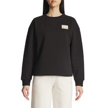 PUMA Women&#39;s Fleece Crewneck Sweatshirt Badge (Black, L) - $29.99