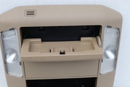 07-13 Tundra Overhead Box Roof Console Sunglass Storage Map Dome Light SAND image 5
