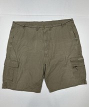Wrangler Men Size 46 (Measure 45x10) Dark Khaki Cargo Shorts - £6.69 GBP