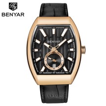 Top BENYAR NEW Mens Watches Brand Men Military Leather Male Sports Watch Hour Da - $59.42