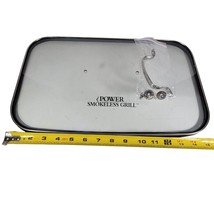 OEM Power Smokeless Grill PG-1500 Glass Lid w/ Handle &amp; Gasket Replacement Part - £34.39 GBP