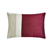 Berry Silk Essence - Berry Pink Silk Lumbar Pillow Cover - £20.81 GBP+