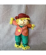 7” Halloween Ornament Scarecrow Gibson Greetings 1997 Plush Nylon Puffal... - $272.95 MXN