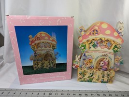 Vintage Wooden Easter Parade Rabbit Musical Motion 12 Inch Mushroom House Works - $34.95