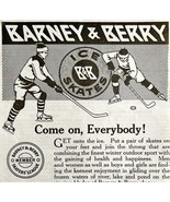 1917 Barney and Berry Ice Skates Advertisement Winter Sports Hockey LGADYC4 - $19.99