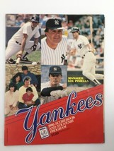 1986 Official Scorebook &amp; Souvenir Program MLB New York Yankees Lou Pinella - £11.12 GBP