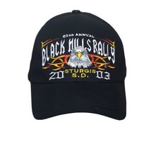 Harley Davidson Cap Motorcycles Black Hills Rally Snap Back Hat 2003 Stu... - £9.69 GBP