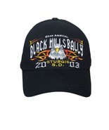 Harley Davidson Cap Motorcycles Black Hills Rally Snap Back Hat 2003 Stu... - $231.48 MXN