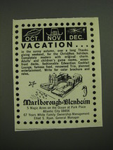 1968 Marlborough-Blenheim Resort Advertisement - Vacation - £14.49 GBP