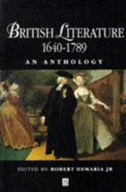 British Literature 1640-1789 (Blackwell Anthologies) - £7.99 GBP