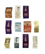 Vtg Matchbook Matches Lot of 11 Tuminellos Moonlight Gardens Stock Yard Inn - $15.48 CAD