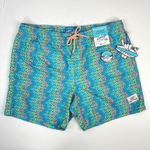 Beach Bros Ombre Turtle Coral UPF Psyche Swim Suit Trunks XXL Mens Pocke... - £34.07 GBP