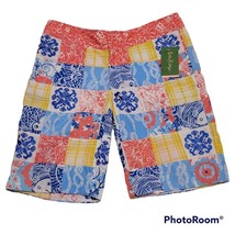 Lilly Pulitzer Casa Marina Patch Multicolor Bermuda Shorts - Size 2 - £30.57 GBP