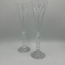 Vintage Millennium 2000 Fluted Champagne by Cristal D&#39;Arques-Durand Set/2 - £12.27 GBP