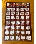 Big Poster Texas Hold Em Starting Hands Big Slick Wall Decor Chart Game ... - $18.70