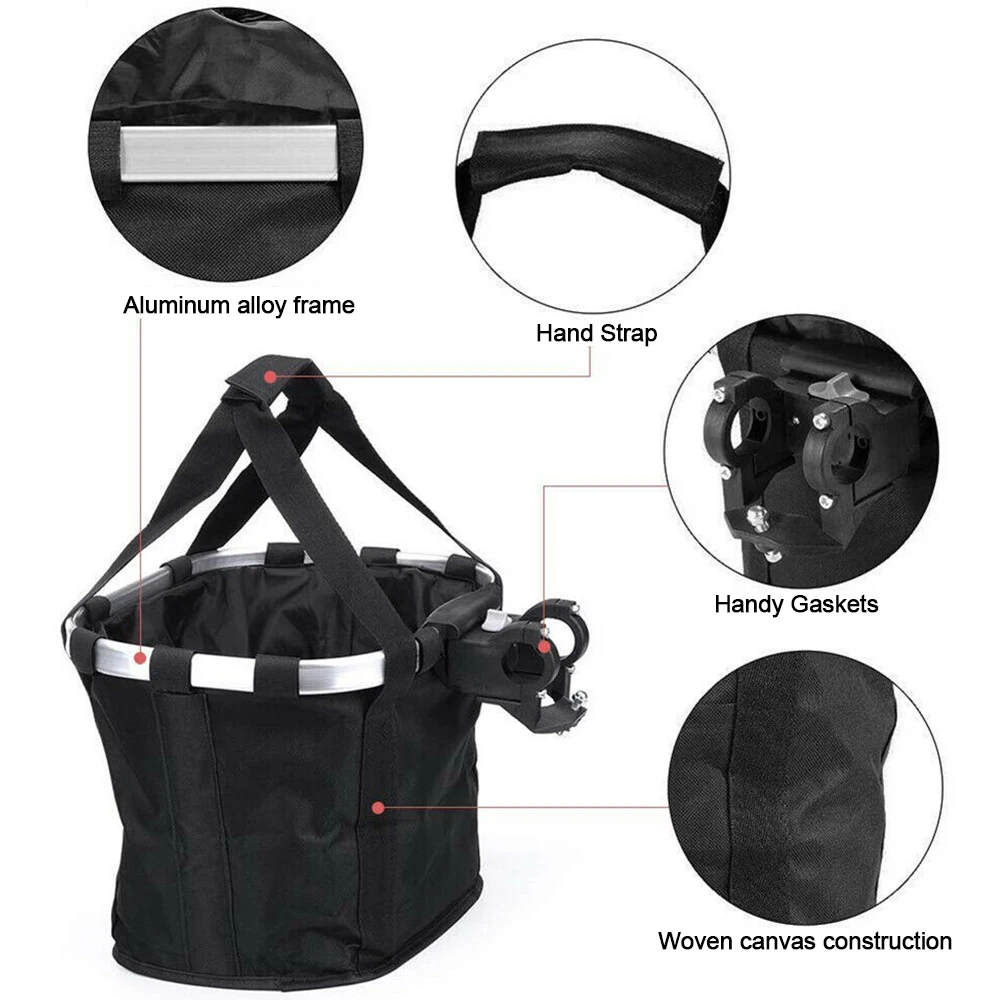 Sporting Bicycle Front Basket Bike Small Pet Dog Carry Pouch 2in1 Detachable MTB - £55.78 GBP