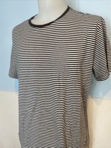 Matinique Jermane Gray and White Striped Short Sleeve Tee, Men&#39;s Size XX... - £22.57 GBP